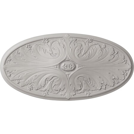 Madrid Ceiling Medallion, Hand-Painted Ultra Pure White, 24 3/4W X 12 1/2H X 1 3/4P